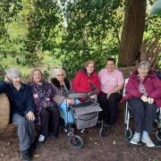 Residents of Barchester's Cherry Blossom Manor care home enjoy a day trip to Virginia Waters