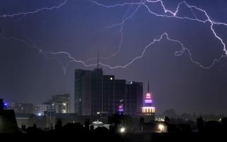 Lightning strikes Basingstoke