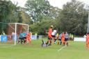 Action from Hartley Wintney's game against Sherborne Town.