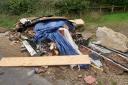 Fly-tipping - stock image