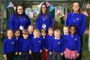 Staff and children at St Anne’s Preschool