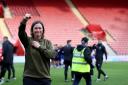 Southampton FC Women boss Marieanne Spacey-Cale celebrates after the 5-0 win over Reading.
