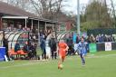 Action from Hartley Wintney's game against Thatcham Town