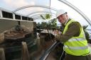 New Tropical House at Marwell Wildlife Park - Chief Executive James Cretney pictured inside the new tropical house.