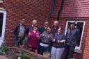 Some of the volunteers and staff involved in transforming the garden at Rothsay Grange