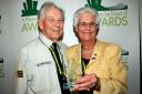 Michael and Beryl Mullender with their award
