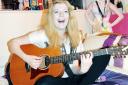 STAR: Leah Haworth, who has reached the area final of Teen Star, through writing and singing her own songs