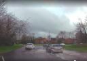VIDEO: Dashcam footage shows flooding on busy Basingstoke roundabout