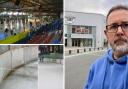Basingstoke ice rink and Cllr Sean Dillow outside the rink