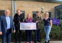 Rod Wisniewski presented the cheque worth just over £1,700 to LINK2 at the Sherfield Park Community Centre