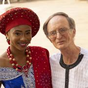Regina Conteh with Dr Keith Thomson. Photo by Chris Bamber