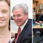 Left to right - Clare Normand, Merc Rees and Richard Curtis were all honoured in the latest honours list. Credit: The Brain Tumour Charity