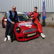 The Rocker and the Racer - Pete Staples and grandson Charlie Mann with the Mann Motorsport Mini