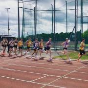 Basingstoke and Mid Hants AC's Dave Ragan competing in the 1500m race