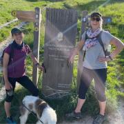Ellisfield resident Charlie (left) and her sister Miranda (right) walked 100 miles from Winchester to Seven Sisters.