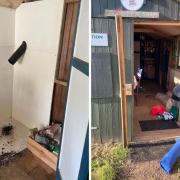 The most recent break in at Good Hope Farm saw thieves steal a log stove