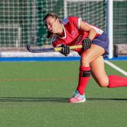 Basingstoke Ladies 2s goalscorer Clare Griffiths helped the Ladies 2s win and remain third in the league. Credit: Duncan Rounding