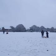 Snow in Basingstoke today