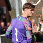 Hartley goalkeeper Marcin Brzozowski who has been outstanding since joining in January
