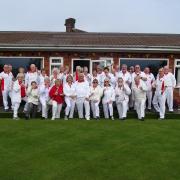 Old Basing Bowling Club celebrate the start to their 75th anniversary season