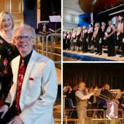 Hampshire Harmony performed alongside Wantage Silver Band at Aldworth on June 10
