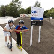 Alex and Conner, who were involved in all the public consultations, were given the opportunity to have the first ride on the Hook skate park.