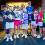 All the winners of Old Basing Tennis Club’s summer tournament.