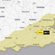 The Met Office has issued a yellow weather warning for Hampshire