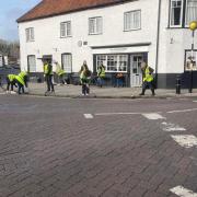 Whitchurch in Bloom volunteers in action