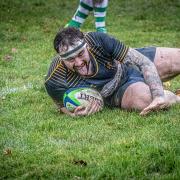 Action from Basingstoke's game against Tottonians