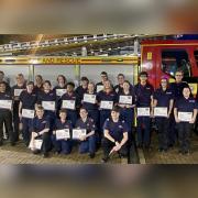 Basingstoke Fire Cadet celebrate achievement following recent Passout Parade