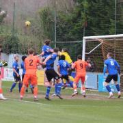 Action from Hartley Wintney v Hanworth Villa game