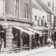 Mr Wadmore's shop on the corner of New Street and Winchester Street