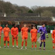 Action from Hartley Wintney's game against Tadley Calleva