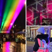 PHOTOS: Basingstoke town centre transformed by free magical light show