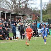 Action from Hartley Wintney's game against Thatcham Town