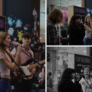 Pop rock band Ind!go were the first to perform at HMV Basingstoke