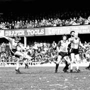 Saints (Southampton Football Club) V Stoke at the Dell. 16th Mar 1985. ? THE SOUTHERN DAILY ECHO ARCHIVES.  Ref  7211j