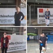 Residents and shoppers at Chineham Shopping Centre