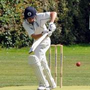 George Metzger on his way to a century for Basingstoke and North Hants V