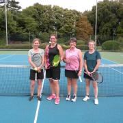 Ladies doubles finalists