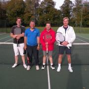 The picture shows the finalists from left Mike Prince, John Howell, Paul Morgan and Rob King.