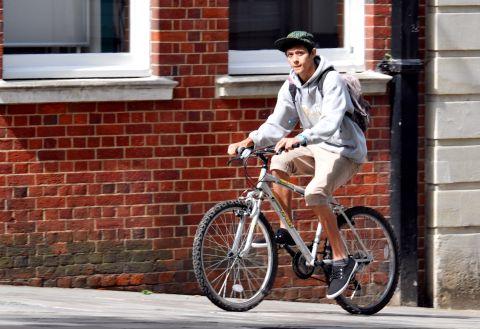 Pictures of cyclists caught riding on pavements in Basingstoke
