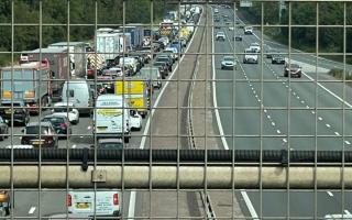 Heavy delays building as all traffic stopped on M3 after crash near Hook exit
