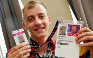 Tom Russell, 21, with London Olympic 2012 cast identification