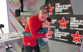 Max was invited on Chris Evans' Virgin Radio show