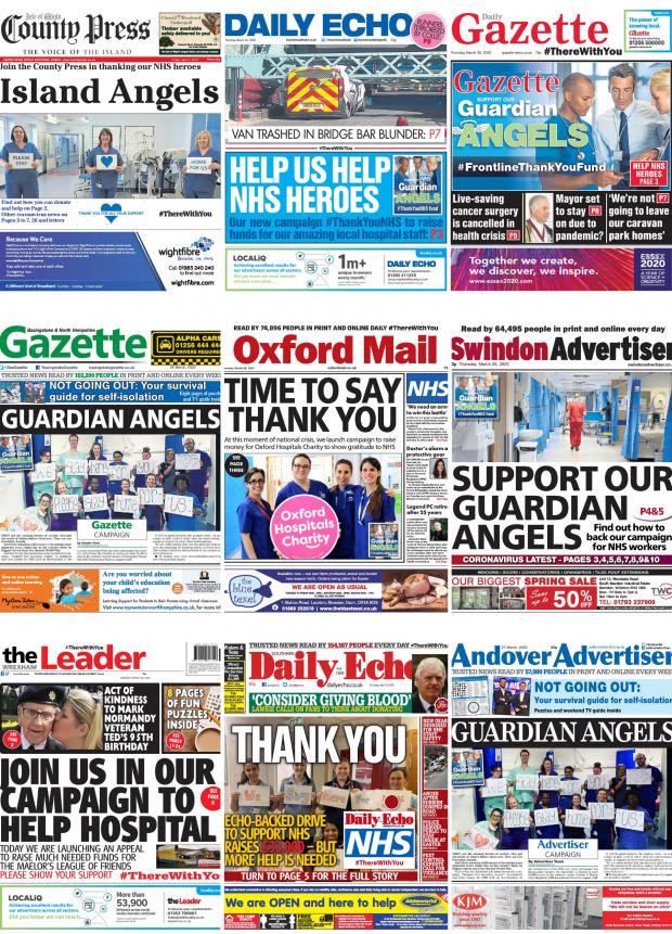Basingstoke Gazette: Newspapers across our group got behind the appeal 