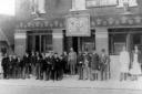 Regulars and guests outside the Junction Hotelin 1903