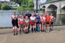 Paul Courtney (Centre) with a number of other Tadley Runners