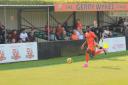 Isaiah Blankendal, who scored the winning goal for Hartley Wintney with a spectacular shot in the last minutes.